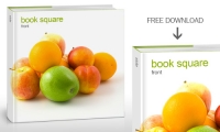 Free Book Mockup – Square Format
